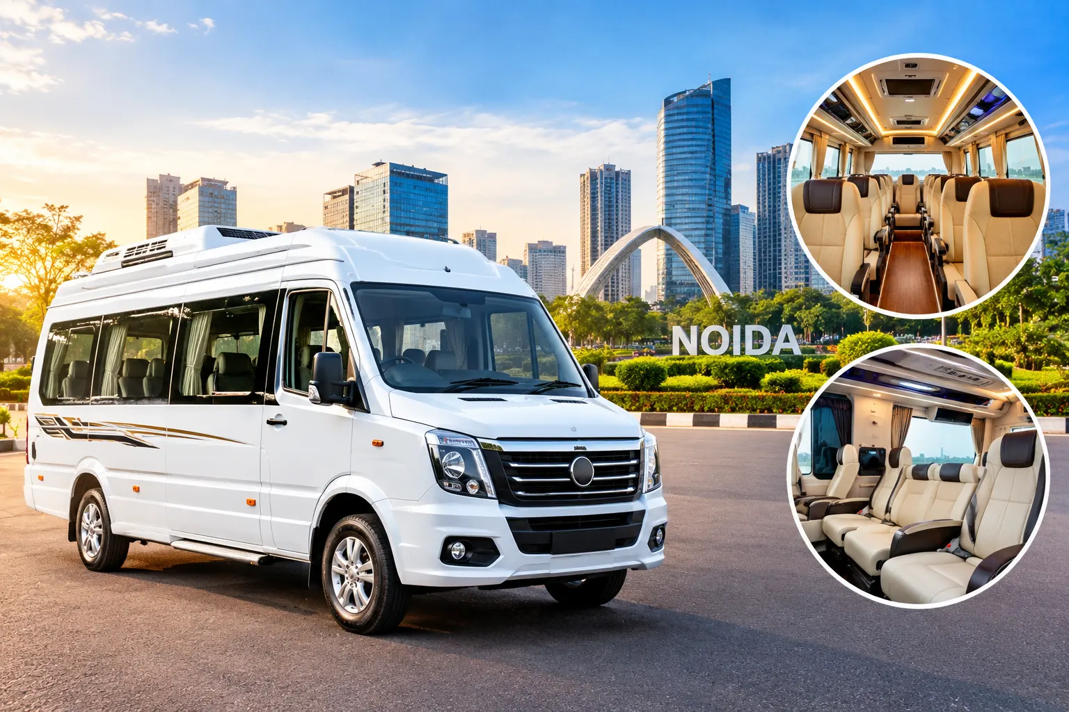 Luxury tempo traveller on rent